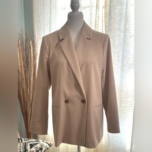 Banana Republic Tailored Suit Jacket Tan (Oyster Pearl) Size 12